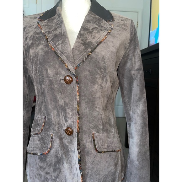 Women’s Brown Beautiful Tréo Jolie Suade Long Sleeve Jacket 🤎 - Picture 9 of 17